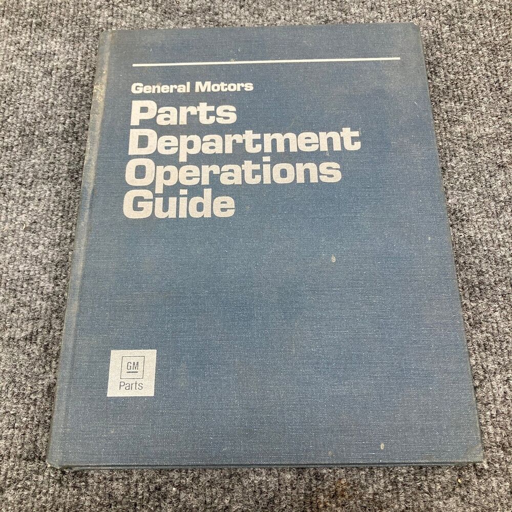 General Motors Parts Department Operations Guide Creative Universal 1992